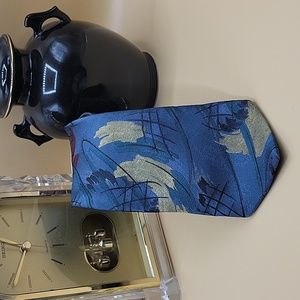 Etienne Aigner Vintage Mens Tie Abstract Floral Costa Rica #C